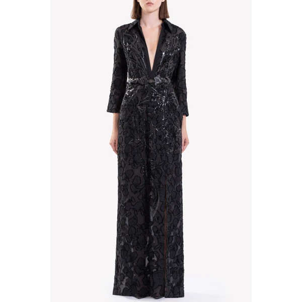 Saiid Kobeisy Textured Dress, view 3