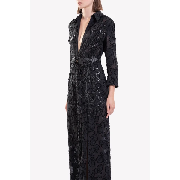 Saiid Kobeisy Textured Dress, view 4
