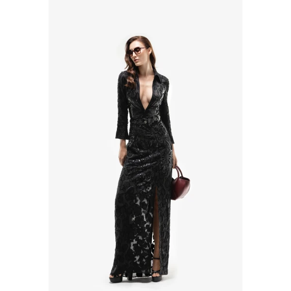 Saiid Kobeisy Textured Dress, view 5