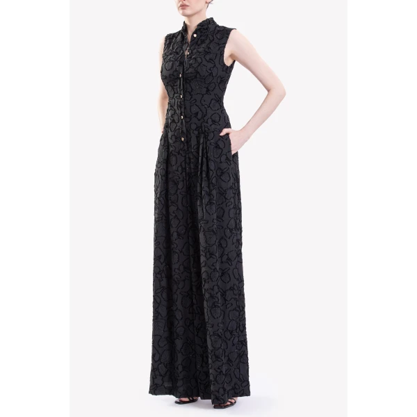 Saiid Kobeisy Textured Jumpsuit, view 4