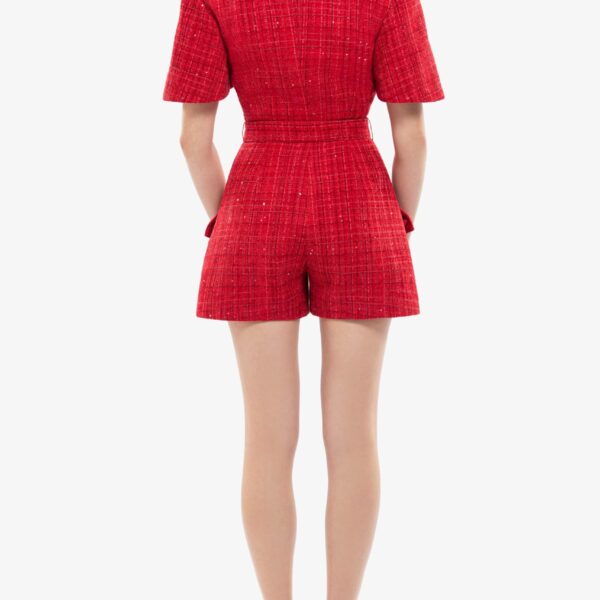 Tweed Short Jumpsuit - Image 6