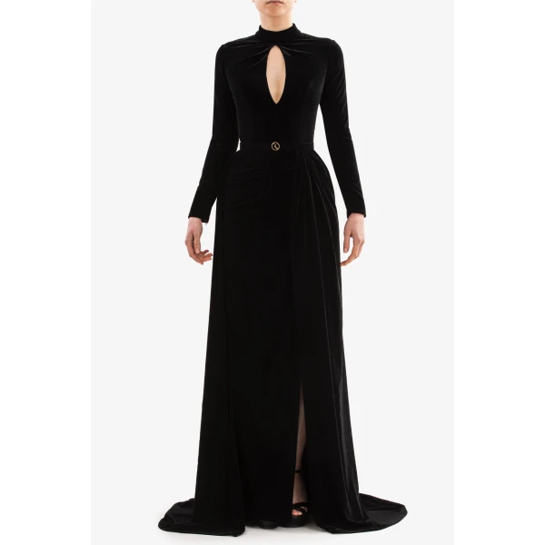 Velvet Long Dress - Image 5