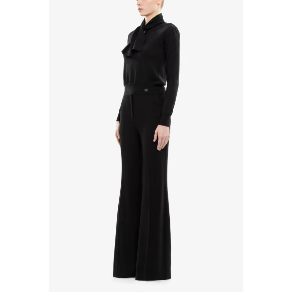 Saiid Kobeisy Wool Bow Blouse, view 3