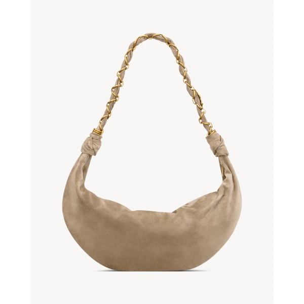 Saint Laurent AMALIA hobo in suede, view 3