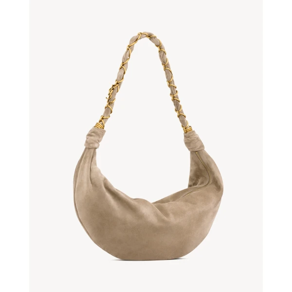 Saint Laurent AMALIA hobo in suede, view 5