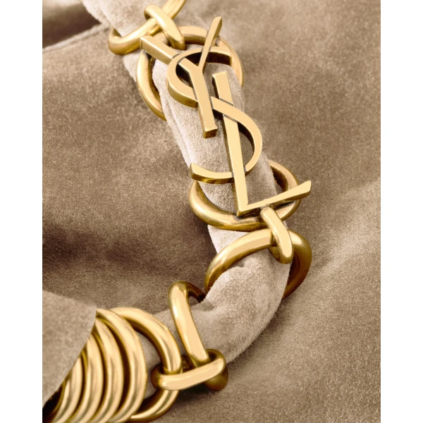 Saint Laurent AMALIA hobo in suede, view 6