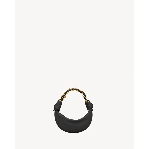 Saint Laurent AMALIA mini hobo in lambskin, view 3