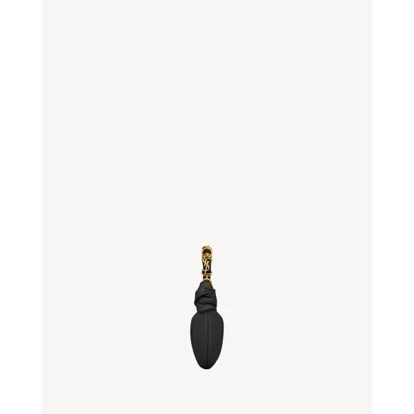 Saint Laurent AMALIA mini hobo in lambskin, view 4