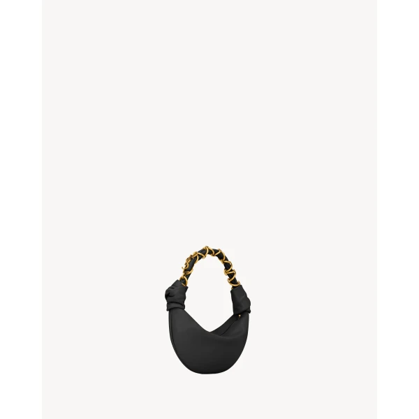 Saint Laurent AMALIA mini hobo in lambskin, view 5
