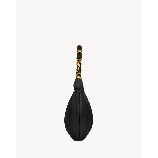 Saint Laurent AMALIA small hobo in lambskin, view 3