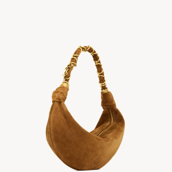 Saint Laurent AMALIA small hobo in suede designed in Paris