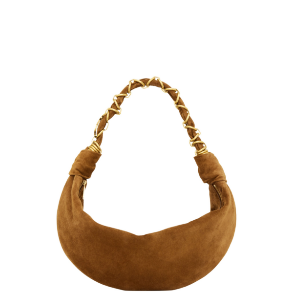 Saint Laurent AMALIA small hobo in suede designed in Paris
