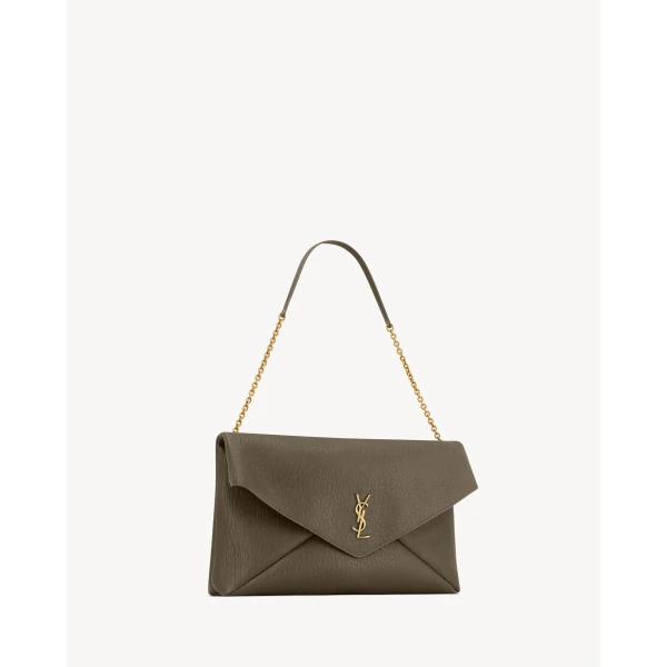 Saint Laurent CASSANDRE large pouch on chain in lambskin, view 6