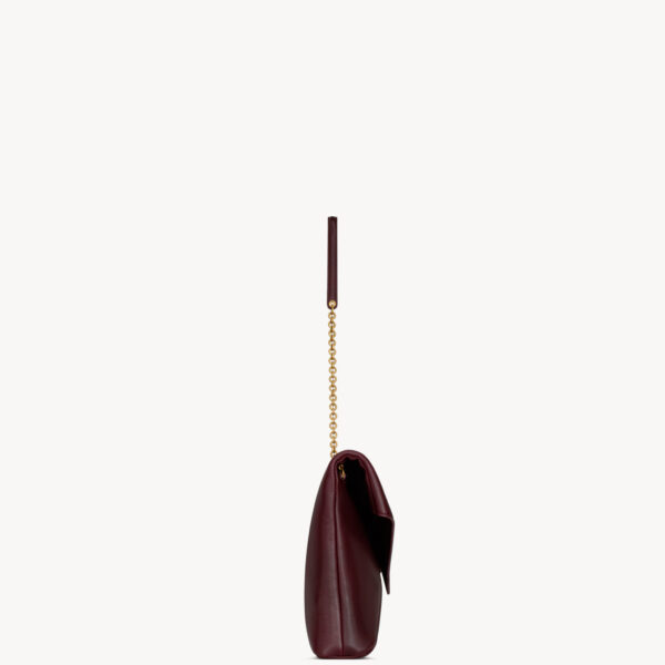 Saint Laurent CASSANDRE large pouch on chain in shiny leather designed in Paris