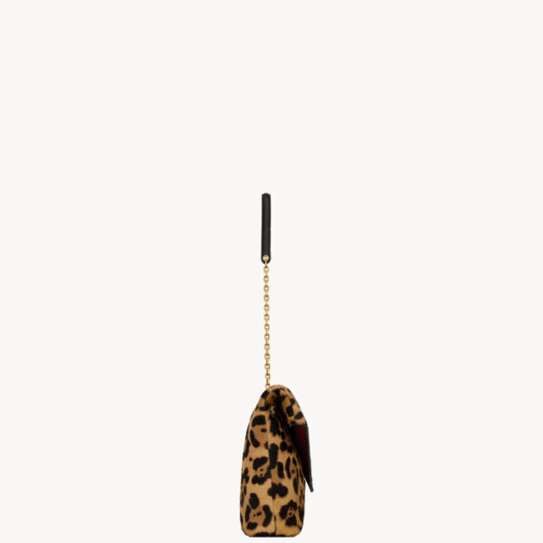 Saint Laurent CASSANDRE pouch on chain in pony hair leather designed in Paris