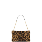 Saint Laurent CASSANDRE pouch on chain in pony hair leather designed in Paris
