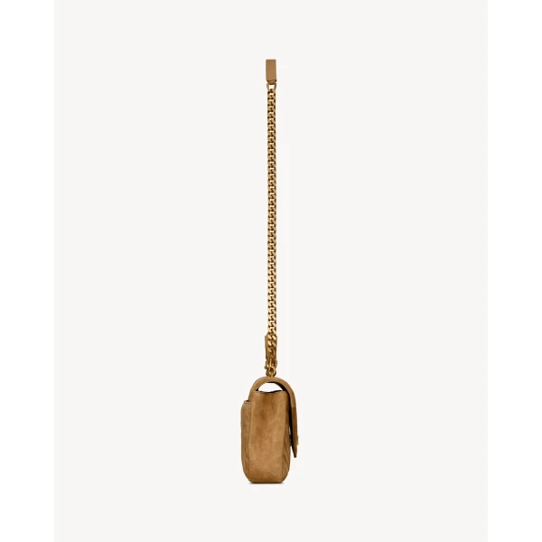 Saint Laurent COLLEGE MEDIUM IN QUILTED SUEDE, view 4