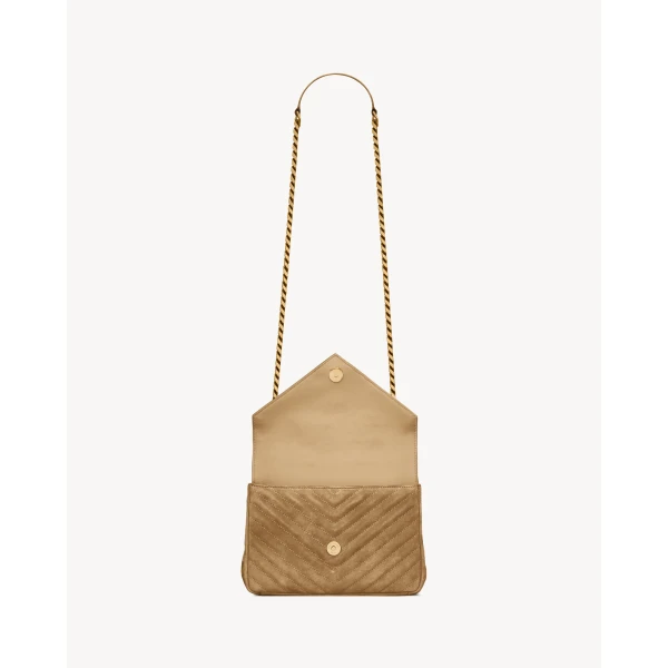 Saint Laurent COLLEGE MEDIUM IN QUILTED SUEDE, view 5