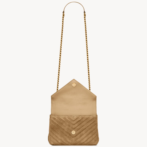 Saint Laurent COLLEGE MEDIUM IN QUILTED SUEDE designed in Paris