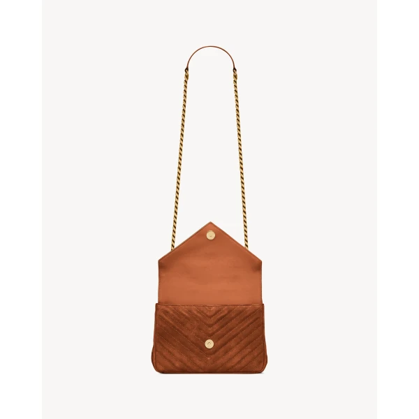Saint Laurent COLLEGE MEDIUM IN QUILTED SUEDE, view 5