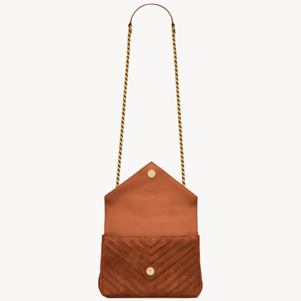 Saint Laurent COLLEGE MEDIUM IN QUILTED SUEDE designed in Paris