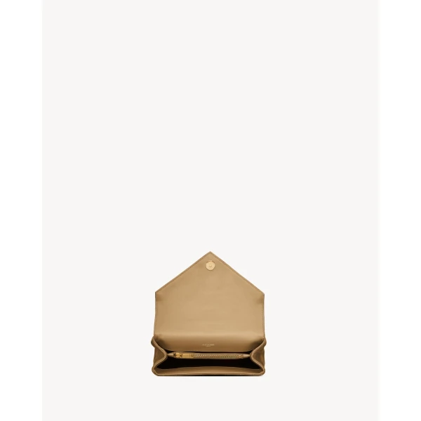 Saint Laurent COLLEGE MEDIUM IN QUILTED SUEDE, view 6