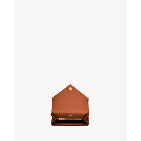 Saint Laurent COLLEGE MEDIUM IN QUILTED SUEDE, view 6