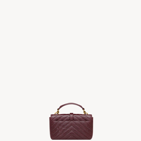 Saint Laurent COLLEGE mini in shiny leather designed in Paris