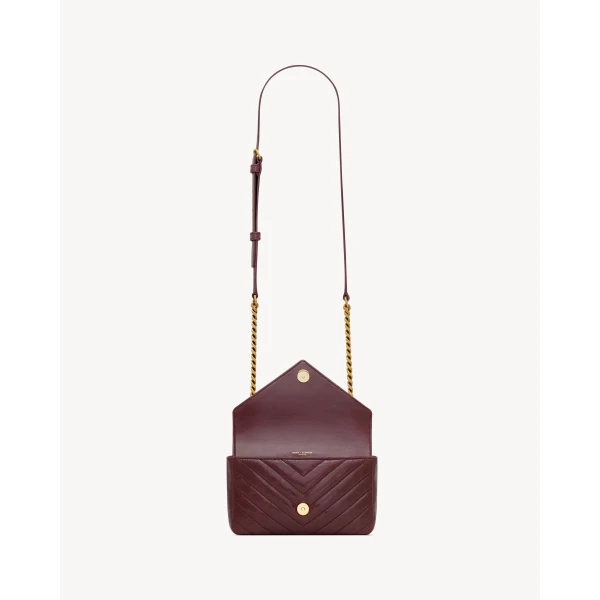 Saint Laurent COLLEGE mini in shiny leather, view 5
