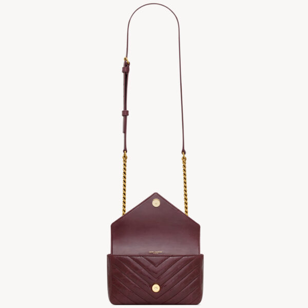 Saint Laurent COLLEGE mini in shiny leather designed in Paris