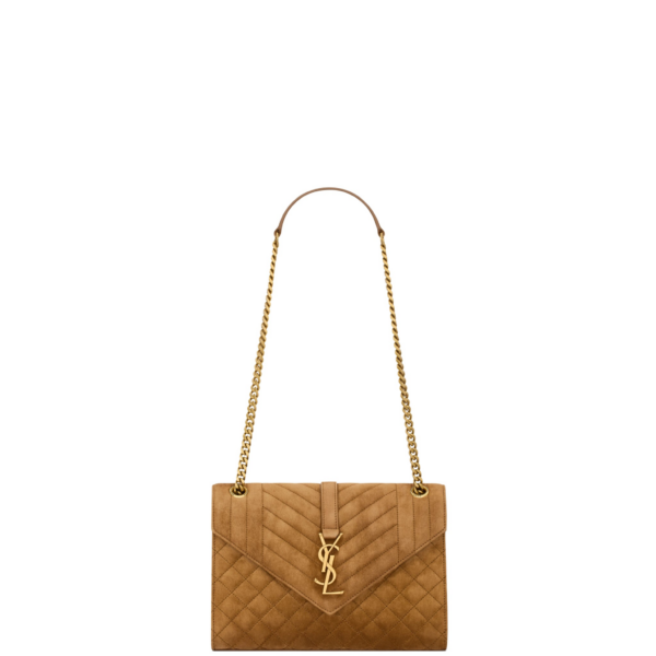 Saint Laurent ENVELOPE medium in suede designed in Paris