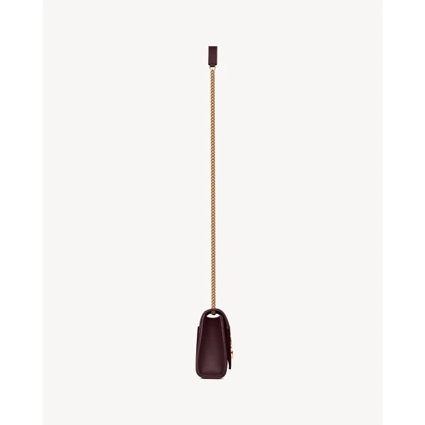 Saint Laurent ENVELOPE small in grain de poudre leather, view 3