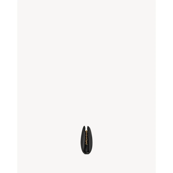 Saint Laurent EVENING soft clutch in satin, view 2