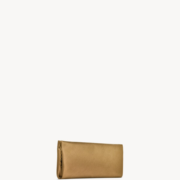 Saint Laurent EVENING soft clutch in satin designed in Paris