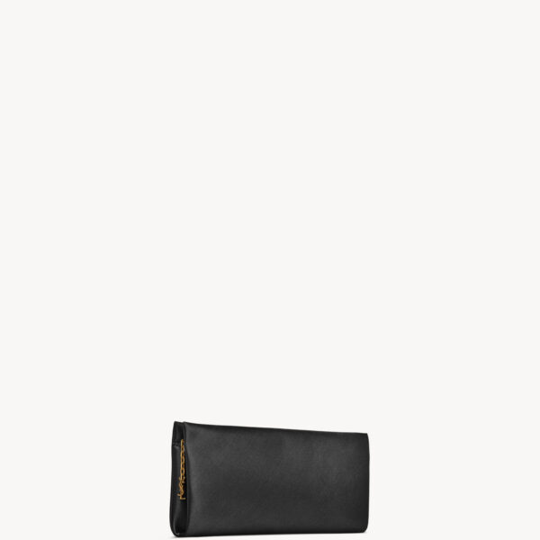 Saint Laurent EVENING soft clutch in satin designed in Paris