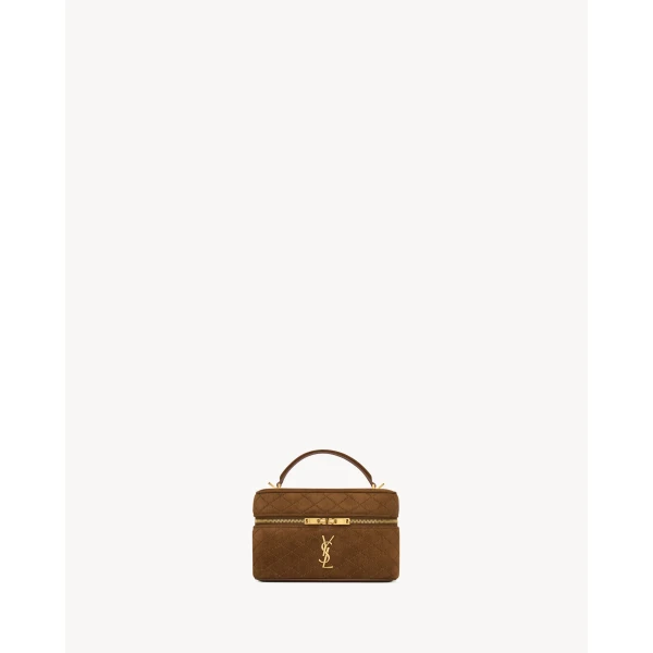 Saint Laurent GABY vanity in suede, view 3