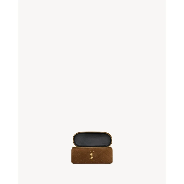 Saint Laurent GABY vanity in suede, view 6