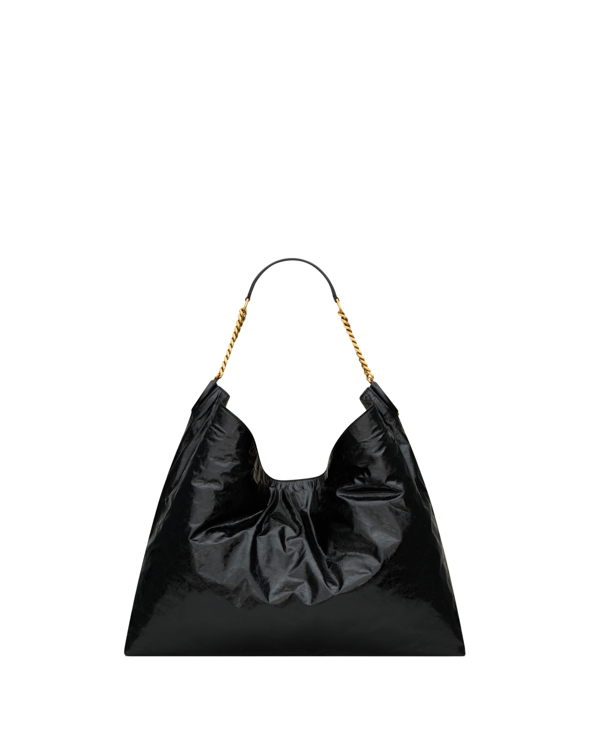 Saint Laurent HORTENSE hobo in shiny leather