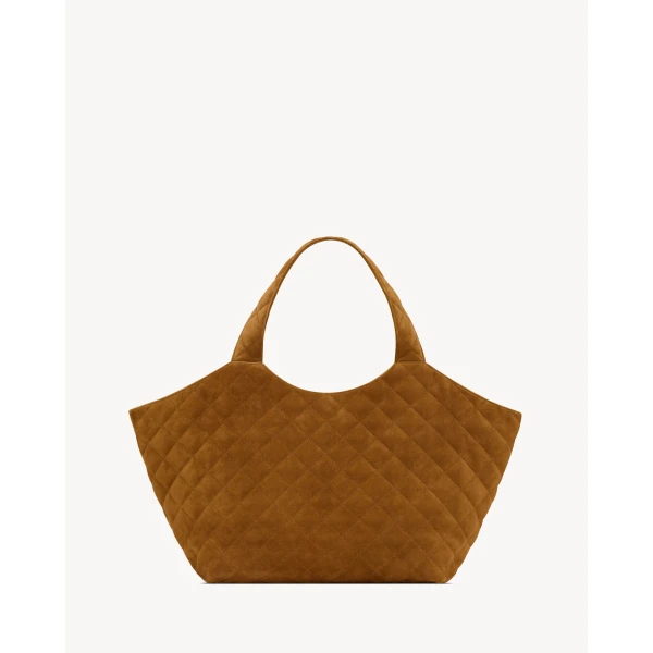 Saint Laurent ICARE Medium in quilted suede, view 5