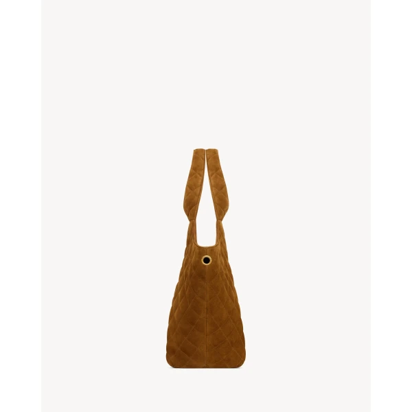 Saint Laurent ICARE Medium in quilted suede, view 6