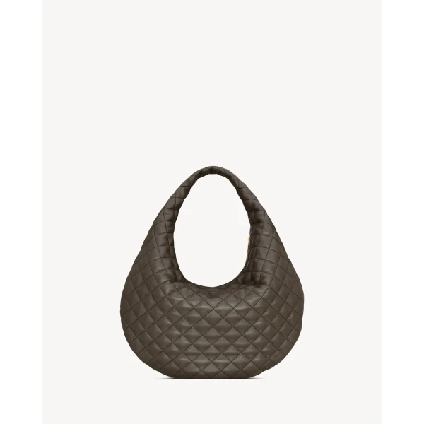 Saint Laurent ICARE hobo in quilted nappa, view 3