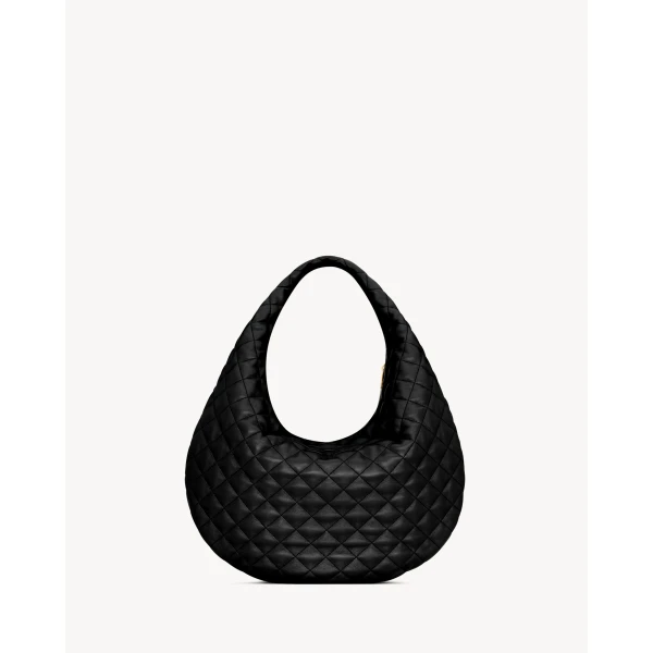 Saint Laurent ICARE hobo in quilted nappa, view 3