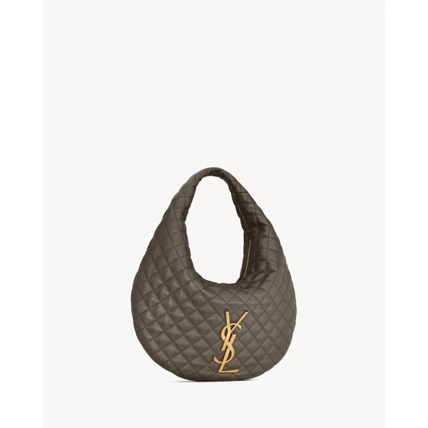 Saint Laurent ICARE hobo in quilted nappa, view 5
