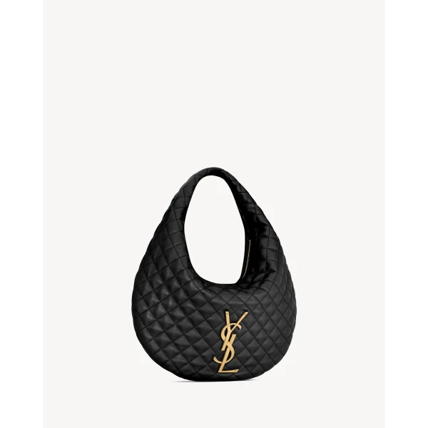 Saint Laurent ICARE hobo in quilted nappa, view 5