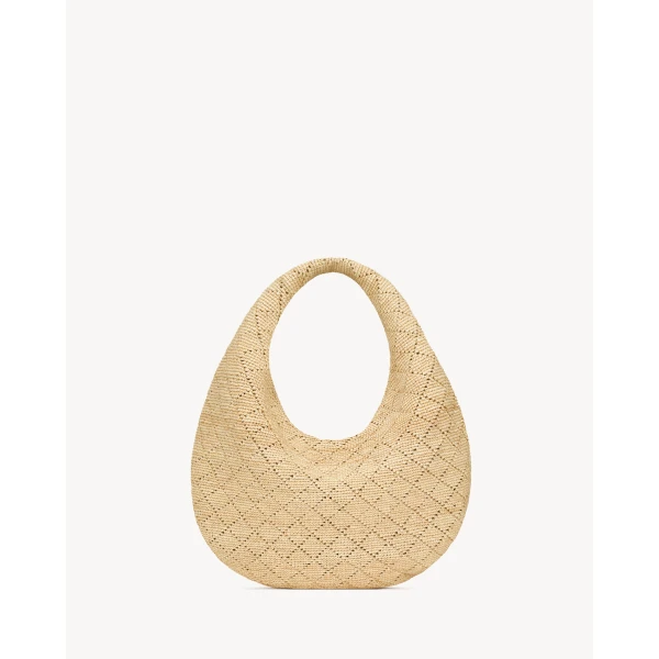 Saint Laurent ICARE hobo in raffia, view 2