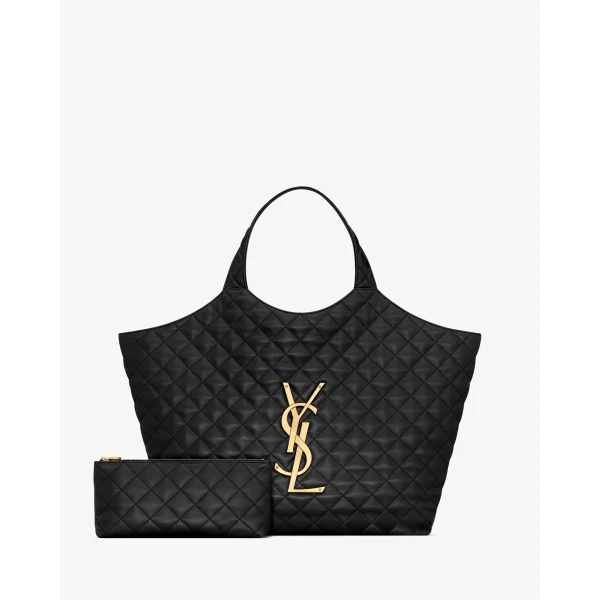 Saint Laurent ICARE in quilted lambskin, view 3