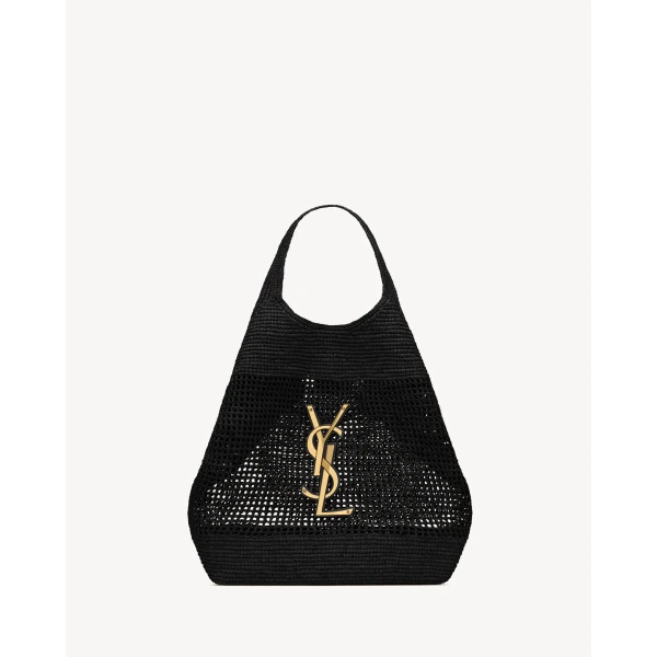 Saint Laurent ICARE in raffia, view 3