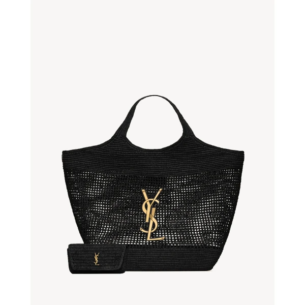Saint Laurent ICARE in raffia, view 4