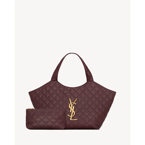 Saint Laurent ICARE medium in quilted nappa, view 4