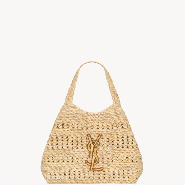 Saint Laurent ICARE medium in raffia designed in Paris